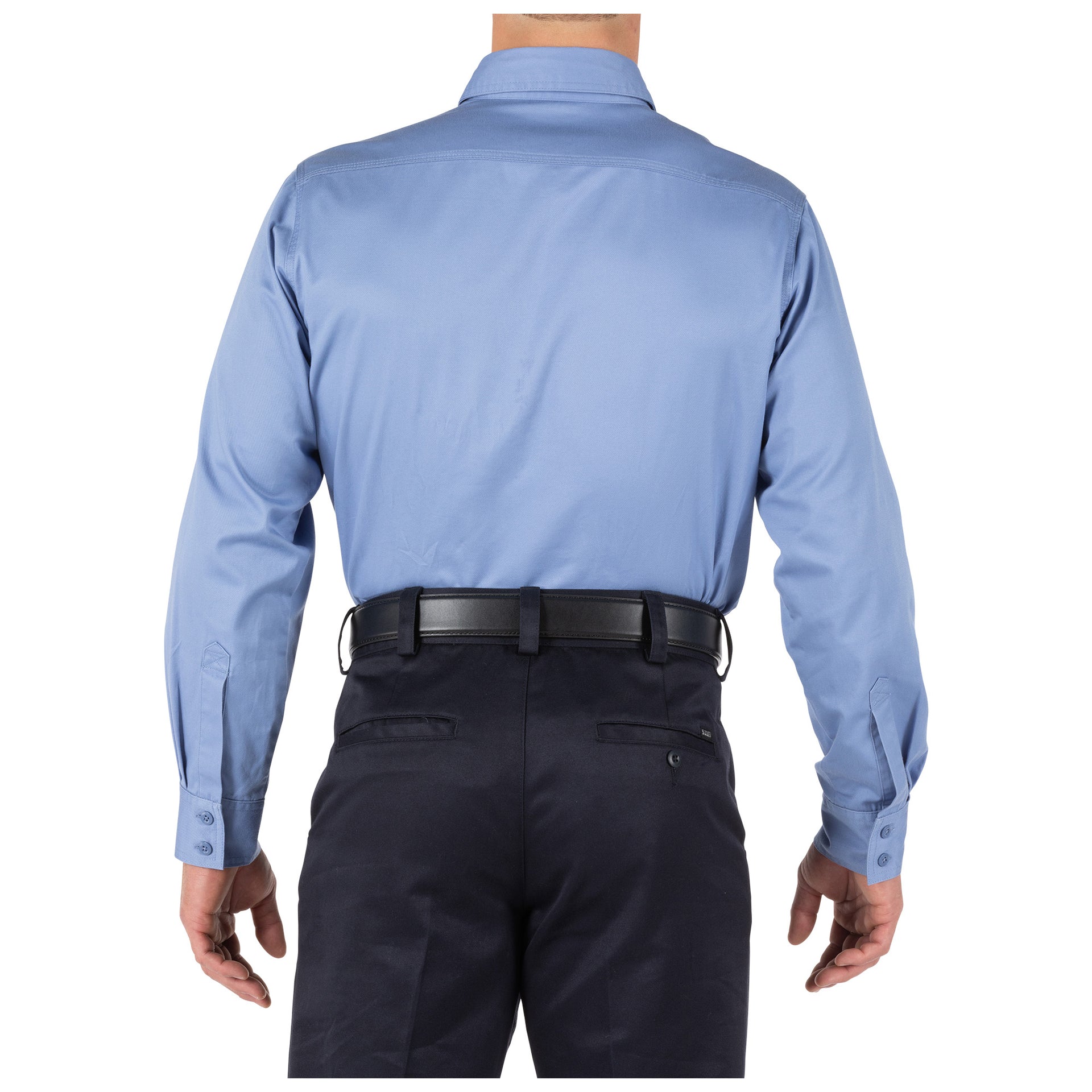 5.11 Tactical Company Long Sleeve Shirt (72515) | The Fire Center | Fuego Fire Center | Firefighter Gear | Ready to answer every call through a busy shift, the Company Shirt backs you with a vital layer of safety (certified to NFPA 1975, 2019 edition) in a high-tech, low maintenance fabric. It’s made with a soft, yet durable cotton twill that’s wrinkle-resistant and stitched with protective Firefly™ thread.