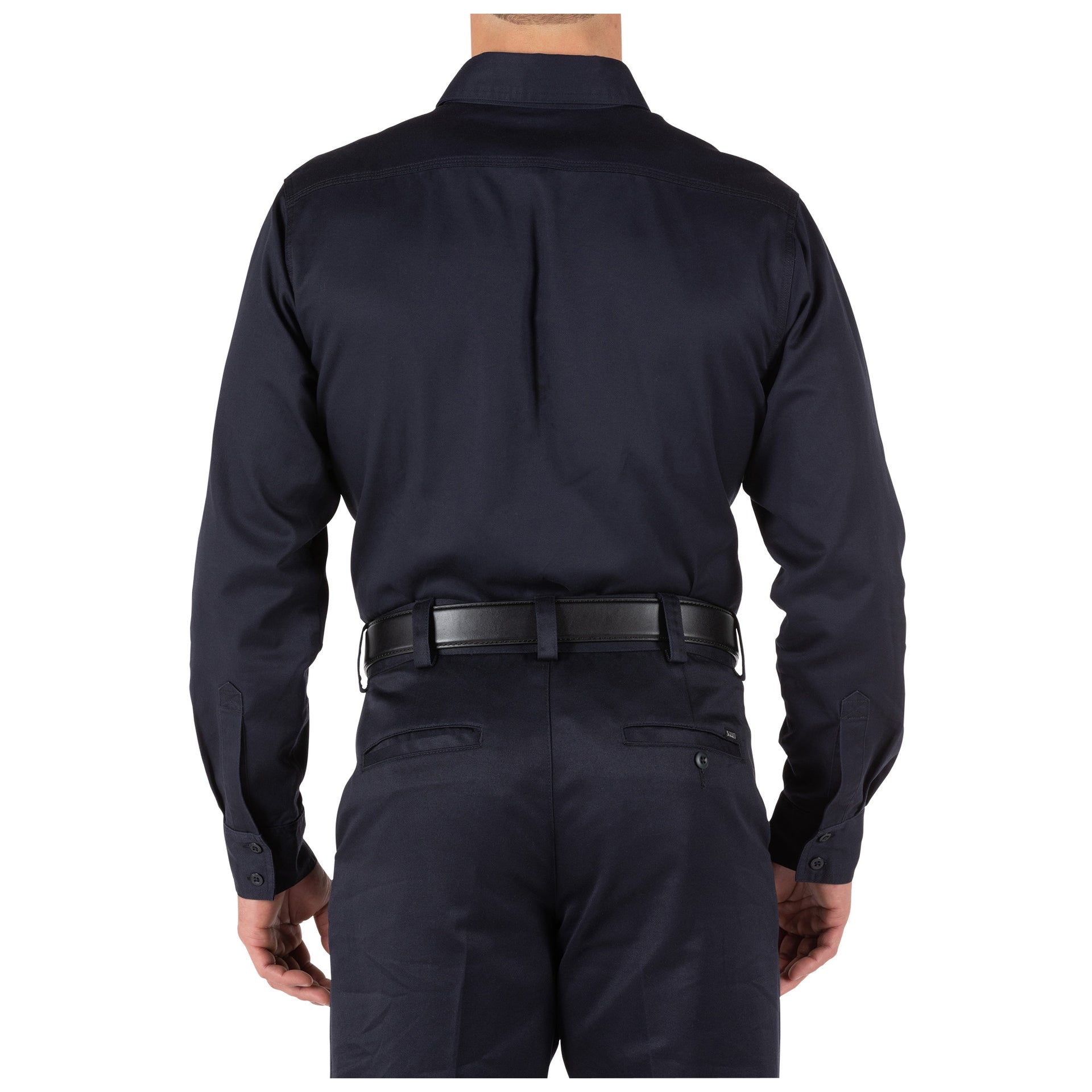 5.11 Tactical Company Long Sleeve Shirt (72515) | The Fire Center | Fuego Fire Center | Firefighter Gear | Ready to answer every call through a busy shift, the Company Shirt backs you with a vital layer of safety (certified to NFPA 1975, 2019 edition) in a high-tech, low maintenance fabric. It’s made with a soft, yet durable cotton twill that’s wrinkle-resistant and stitched with protective Firefly™ thread.