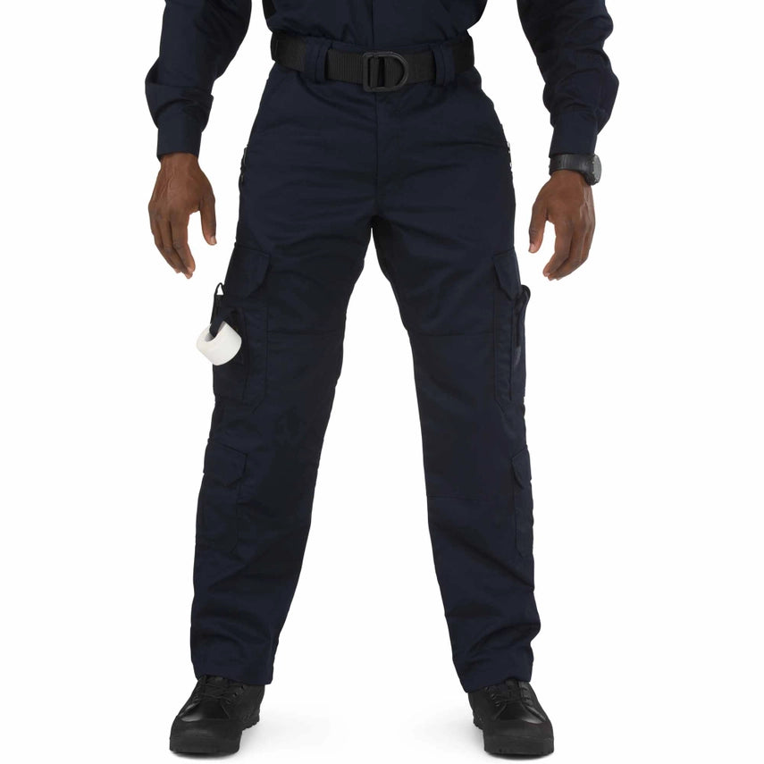 5.11 Tactical EMS Pant (74310) | The Fire Center | The Fire Store | Store | Designed with direct feedback from EMS professionals worldwide, 5.11®'s EMS Pant is the best in the business. Crafted from poly/ cotton twill fabric, these pants feature a self- adjusting waistband, fully gusseted inseam, and double- reinforced seat and knees.