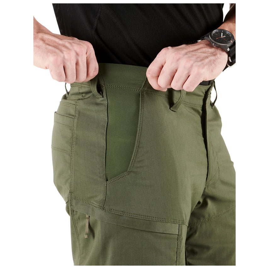 5.11 Tactical APEX™ Pant (74434) | The Fire Center | The Fire Store | Store | Fuego Fire Center | Firefighter Gear | Flexible and functional, the Apex Pant sets the standard for speed and versatility with 5.11®’s Flex-Tac® mechanical stretch canvas. Featuring a comfort waistband, an internal flex cuff pocket, hidden handcuff key pocket, zippered thigh pockets with internal magazine storage, and deep, reinforced main pockets, the Apex Pant is made for action. 