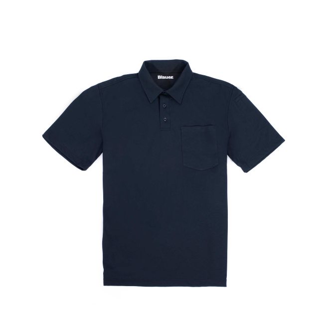Blauer 8131-3 polo with pen pocket and moisture-wicking COOLMAX® | The Fire Center | Fuego Fire Center