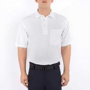 Blauer 8131-3 polo with pen pocket and moisture-wicking COOLMAX® | The Fire Center | Fuego Fire Center