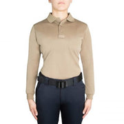 Professional firefighter in Blauer Performance Polo at the station