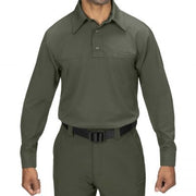 Blauer FlexRS Long Sleeve ArmorSkin Base Shirt (8361) | The Fire Center | Fuego Fire Center | FIREFIGHTER GEAR | FlexRS™ is a proprietary low-profile stretch ripstop material which looks like a regular shirt, but performs like a BDU.  Our FlexRS ArmorSkin® Base Shirt also features built-in anti-odor treatment, durable water repellent coating.