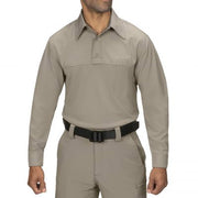 Blauer FlexRS Long Sleeve ArmorSkin Base Shirt (8361) | The Fire Center | Fuego Fire Center | FIREFIGHTER GEAR | FlexRS™ is a proprietary low-profile stretch ripstop material which looks like a regular shirt, but performs like a BDU.  Our FlexRS ArmorSkin® Base Shirt also features built-in anti-odor treatment, durable water repellent coating.