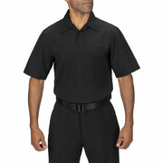 Firefighter wearing Blauer Armorskin short sleeve base shirt 8372