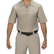 Breathable fire service base shirt on model| The Fire Center
