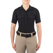 Blauer Women's Short Sleeve Wool SuperShirt (8446W)  | The Fire Center | Fuego Fire Center | Store | FIREFIGHTER GEAR | Need a short sleeve uniform shirt with superior function and comfort? With stretch mesh panels, placket zipper, and deployable reflective trim, wool SuperShirt® is the perfect choice for your needs.