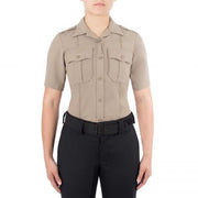 Blauer Women's Short Sleeve Wool SuperShirt (8446W)  | The Fire Center | Fuego Fire Center | Store | FIREFIGHTER GEAR | Need a short sleeve uniform shirt with superior function and comfort? With stretch mesh panels, placket zipper, and deployable reflective trim, wool SuperShirt® is the perfect choice for your needs.