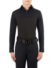 Blauer Women's Long Sleeve Wool Armorskin®Base Shirt (8471W) | The Fire Center | The Fire Store | Store | ArmorSkin® wool women's long sleeve police uniform shirt with moisture-wicking stretch mesh provides quick-dry comfort and body temperature regulation. Durable uniform shirting fabric combined with breathable, moisture-wicking mesh fabric creates the ultimate performance long sleeve women's uniform