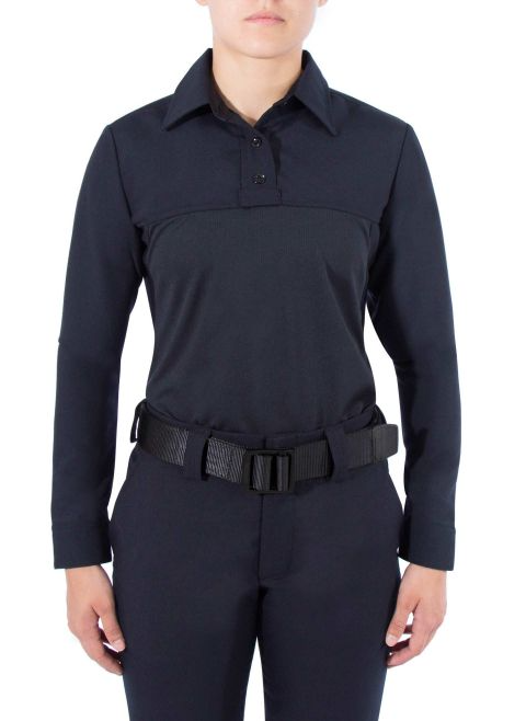 Blauer Women's Long Sleeve Wool Armorskin®Base Shirt (8471W) | The Fire Center | The Fire Store | Store | ArmorSkin® wool women's long sleeve police uniform shirt with moisture-wicking stretch mesh provides quick-dry comfort and body temperature regulation. Durable uniform shirting fabric combined with breathable, moisture-wicking mesh fabric creates the ultimate performance long sleeve women's uniform