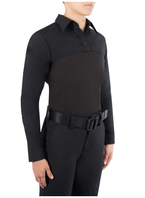 Blauer Women's Long Sleeve Wool Armorskin®Base Shirt (8471W) | The Fire Center | The Fire Store | Store | ArmorSkin® wool women's long sleeve police uniform shirt with moisture-wicking stretch mesh provides quick-dry comfort and body temperature regulation. Durable uniform shirting fabric combined with breathable, moisture-wicking mesh fabric creates the ultimate performance long sleeve women's uniform