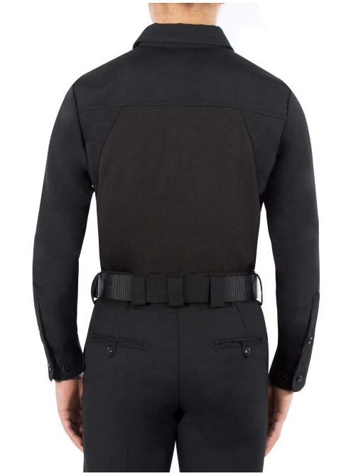 Blauer Women's Long Sleeve Wool Armorskin®Base Shirt (8471W) | The Fire Center | The Fire Store | Store | ArmorSkin® wool women's long sleeve police uniform shirt with moisture-wicking stretch mesh provides quick-dry comfort and body temperature regulation. Durable uniform shirting fabric combined with breathable, moisture-wicking mesh fabric creates the ultimate performance long sleeve women's uniform