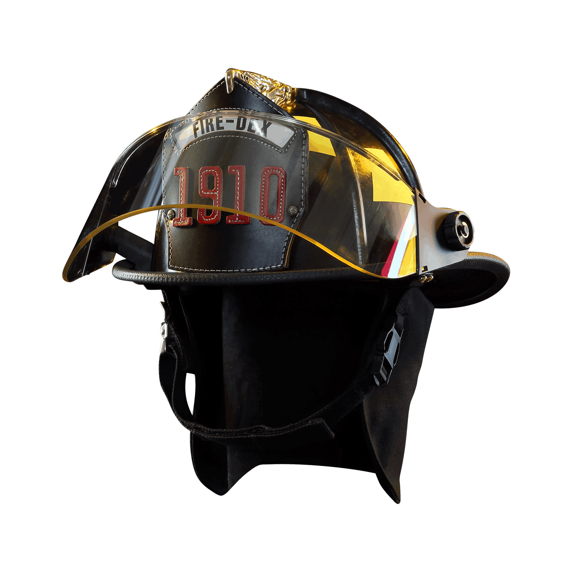 Fire-Dex Helmet-Traditional (Modern & Deluxe) | The Fire Center | Fuego Fire Center | Store | FIREFIGHTER GEAR | Since the early 1900s, the vintage aesthetic of firefighter helmets has remained a fan favorite. But even more important is the protection it provides your most vital organ! Traditional Structural Firefighter Helmets come with a matte finish in red, yellow, white, or black. Choose between our standard or deluxe models, and your selection of eye protection.
