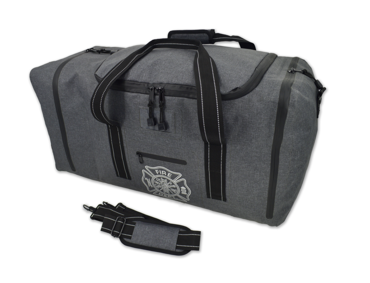 Lightning X TPU Laminated Carcinogen Resistant Turnout Gear Dry Bag | The Fire Center | Fuego Fire Center | FIREFIGHTER GEAR | The LXFB99 is the first gear bag of its kind designed to protect firefighters from prolonged exposure to carcinogens and off-gassing from contaminated turnout gear until the gear can be cleaned and sanitized at the station. The bag is made with water and air tight TPU (thermoplastic polyurethane) fabric and self-healing, water resistant zippers.