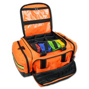 Lightning X Modular Trauma Bag (LXMB35) | The Fire Center | The Fire Store | Store | FREE SHIPPING | PREMIUM LARGE MODULAR EMT TRAUMA BAG The new MB35 is a premium mid-sized ALS trauma bag, meaning it will hold virtually all of the medical supplies needed for a trauma call, less the oxygen bottle. The MB35 is heavily reinforced from top to bottom so it will withstand years of abuse.