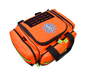 Lightning X Modular Trauma Bag (LXMB35) | The Fire Center | The Fire Store | Store | FREE SHIPPING | PREMIUM LARGE MODULAR EMT TRAUMA BAG The new MB35 is a premium mid-sized ALS trauma bag, meaning it will hold virtually all of the medical supplies needed for a trauma call, less the oxygen bottle. The MB35 is heavily reinforced from top to bottom so it will withstand years of abuse.
