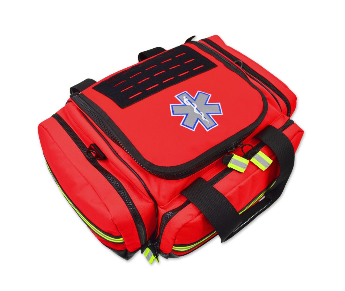 Lightning X Modular Trauma Bag (LXMB35) | The Fire Center | The Fire Store | Store | FREE SHIPPING | PREMIUM LARGE MODULAR EMT TRAUMA BAG The new MB35 is a premium mid-sized ALS trauma bag, meaning it will hold virtually all of the medical supplies needed for a trauma call, less the oxygen bottle. The MB35 is heavily reinforced from top to bottom so it will withstand years of abuse.
