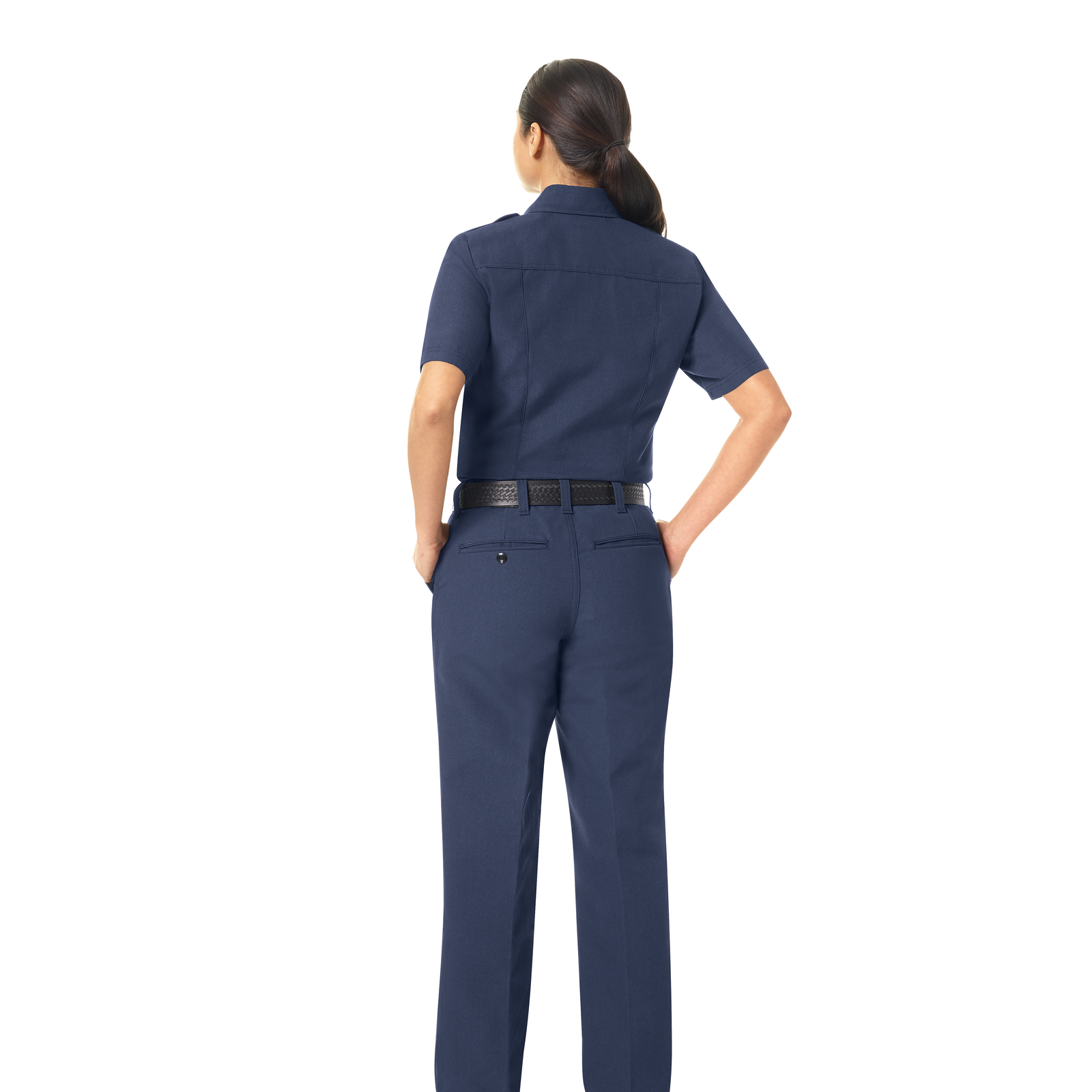 Workrite Women's Short Sleeve Classic Fire Chief Shirt (FSC3) | The Fire Center | Fuego Fire Center | Store | FIREFIGHTER GEAR | This short sleeve button front women's fire chief shirt has a badge tab with metal eyelets and decorative epaulets. This classic silhouette features a double-needle topstitching on the front placket and spade chest pockets and flaps with hook-and-loop closures for secure storage.