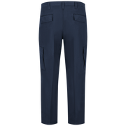 Workrite Classic Rescue Cargo Pant (FP70) | Fire Store | Fuego Fire Center | Firefighter Gear | Legs feature silicone beading for durable creases. Double reinforced knees. Side-elastic on waistband for added comfort. Two large pleated cargo pockets with concealed snap closures. Two rear welt pockets with hook-and-loop flap closures