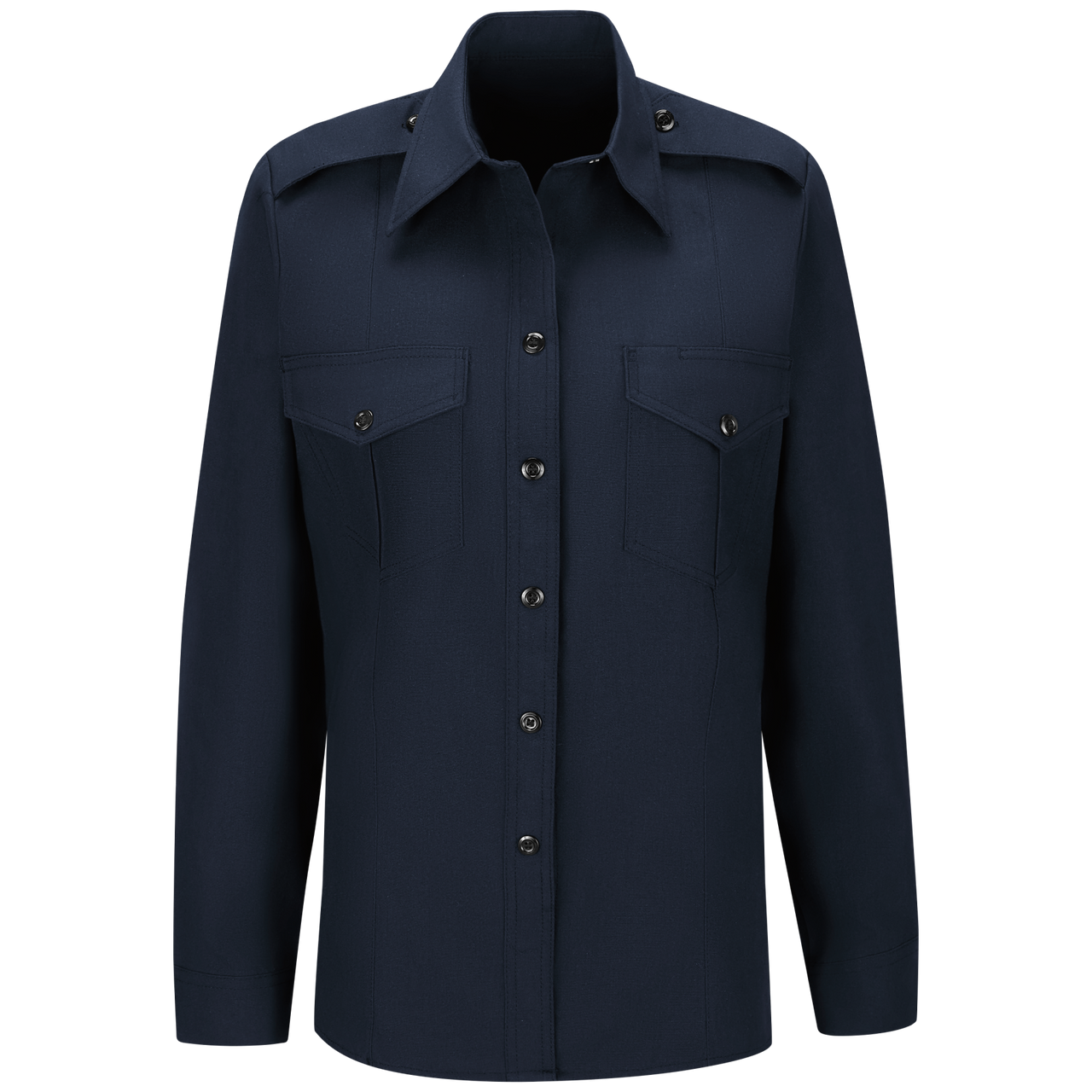 Workrite Women's Classic Long Sleeve Fire Chief Shirt (FSC5) | Fire Store | Fuego Fire Center | Firefighter Gear | Made with durable, flame-resistant Nomex® IIIA fabric and autoclaved with our proprietary PerfectPress® process to give you a professional appearance that lasts. Designed specifically with women in mind.