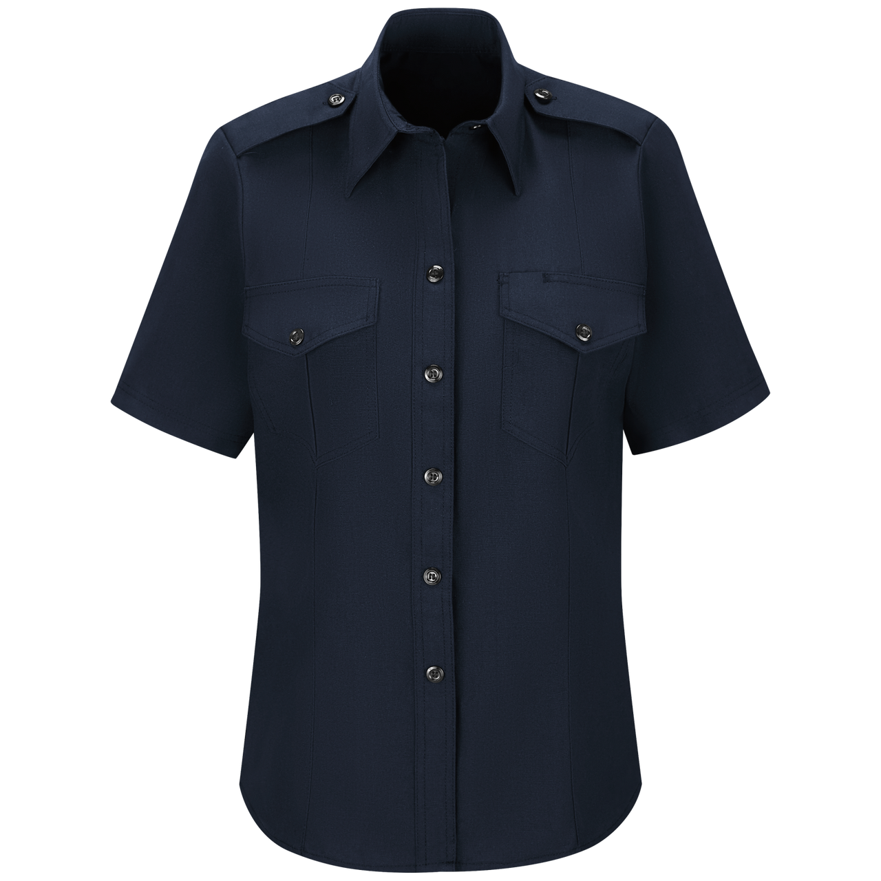 Workrite Women's Classic Short Sleeve Fire Chief Shirt (FSC7) | The Fire Center | Fuego Fire Center | Store | FIREFIGHTER GEAR | Made with durable, flame-resistant Nomex® IIIA fabric and autoclaved with our proprietary PerfectPress® process to give you a professional appearance that lasts. Designed specifically with women in mind.
