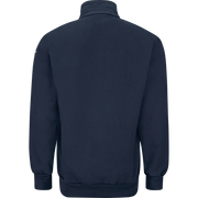 Workrite 1/4 Zip Job Shirt FR Job Shirt (FT71) | Fire Store | Fuego Fire Center | Firefighter Gear | ¼ zip style with FR Vislon® zippers. No-roll collar. Ribbed-knit waistband and cuffs. Microphone loop on left shoulder. Two hand warmer pockets. Zippered chest pocket. Dual pen pocket on left sleeve.