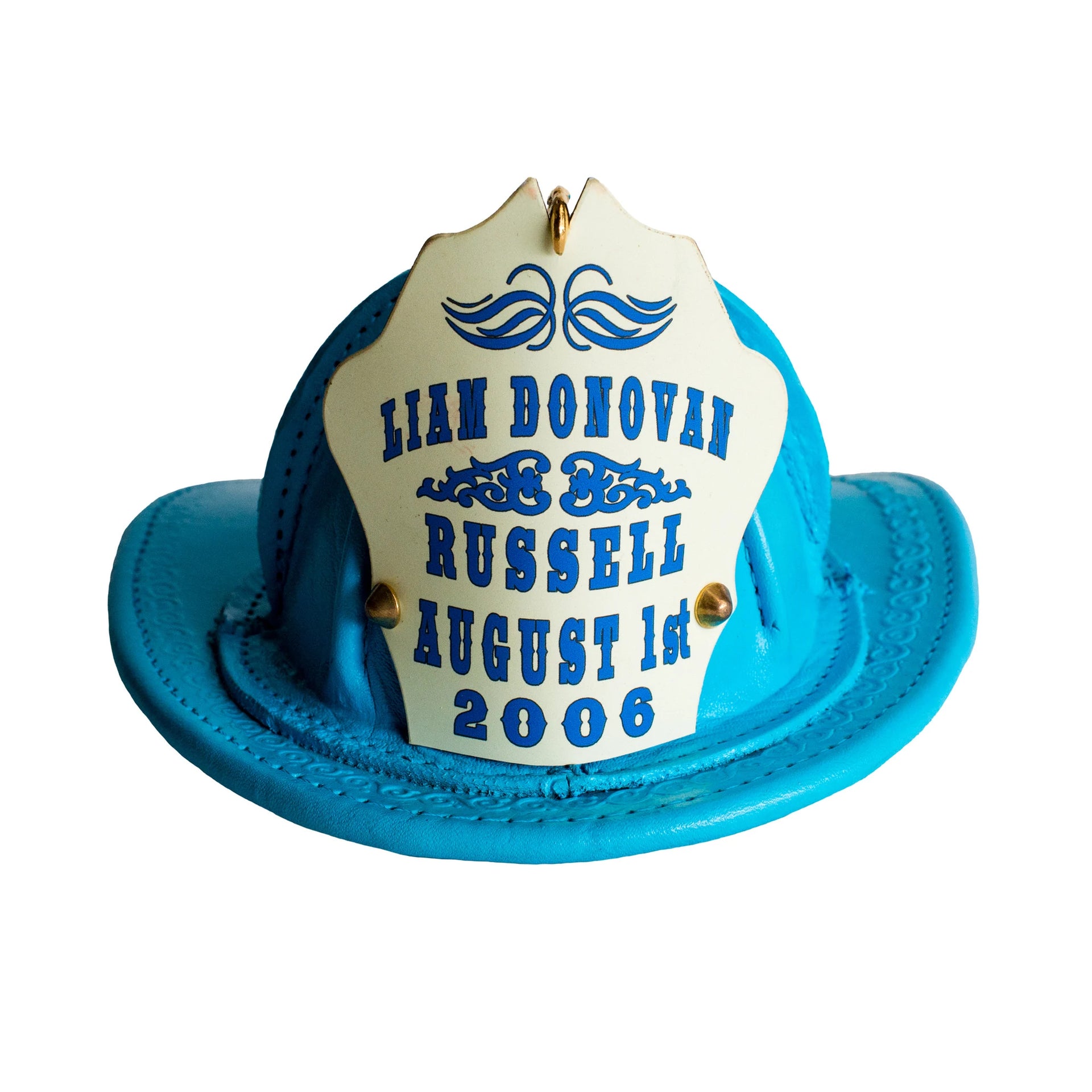 Phenix Leather Collectibles- The San Franciscan | The Fire Center | Fuego Fire Center | Store | FIREFIGHTER GEAR | With the same quality and attention to detail you would expect from our fire helmets we bring you our custom presentation leather helmet.  These helmets make wonderful presentation pieces and can be customized with your logo, creed, motto, etc.