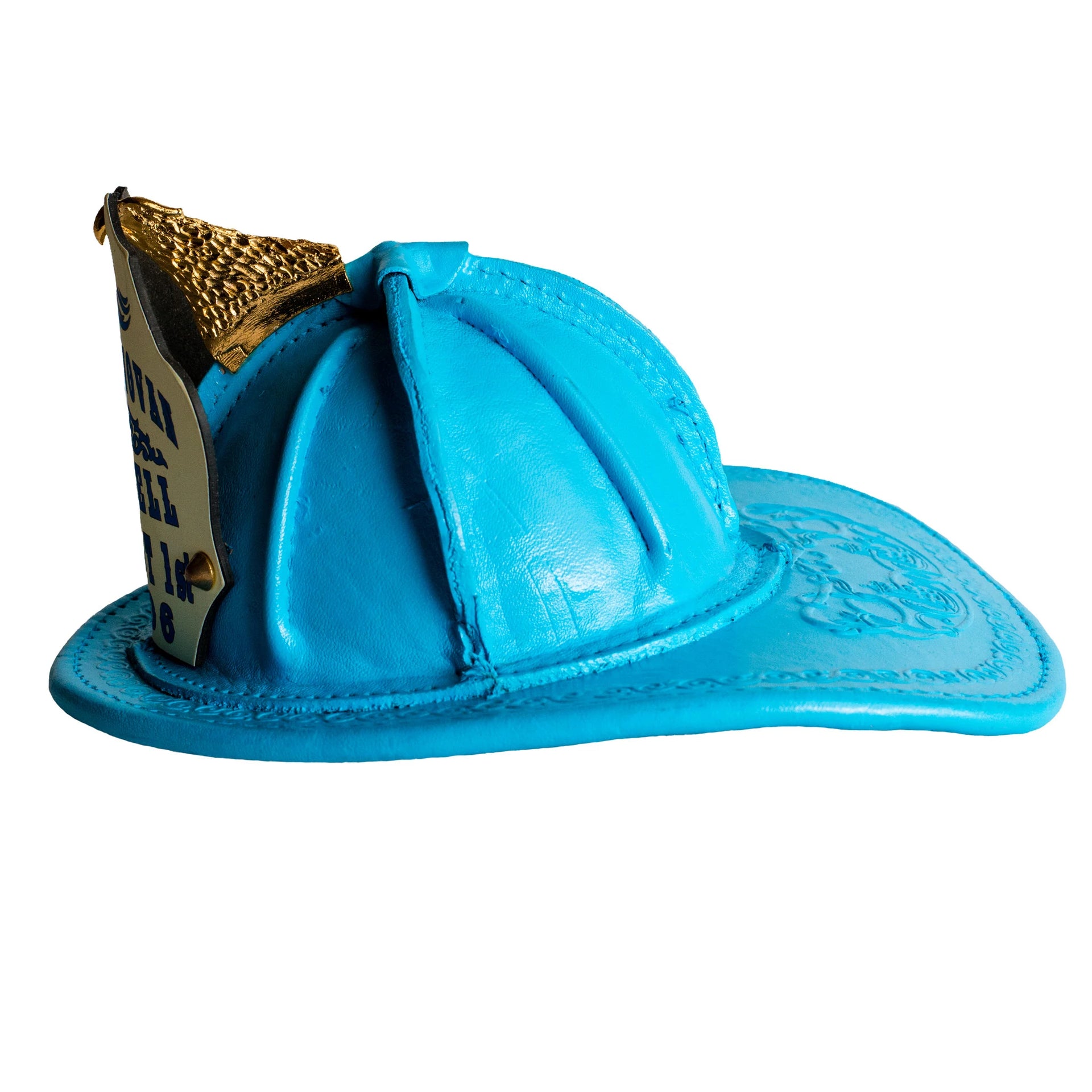 Phenix Leather Collectibles- The San Franciscan | The Fire Center | Fuego Fire Center | Store | FIREFIGHTER GEAR | With the same quality and attention to detail you would expect from our fire helmets we bring you our custom presentation leather helmet.  These helmets make wonderful presentation pieces and can be customized with your logo, creed, motto, etc.