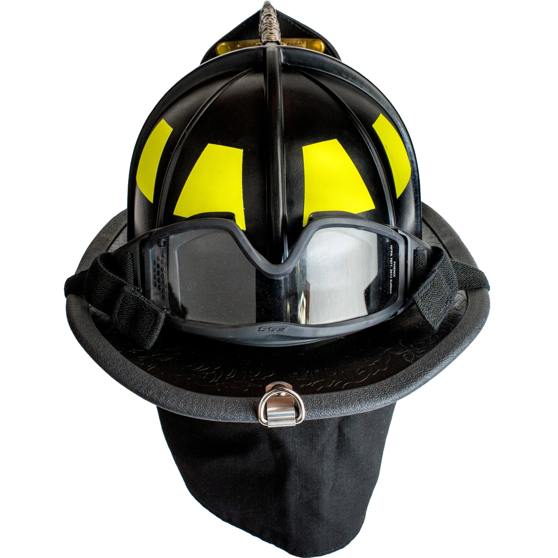 Phenix Technology TC1 Traditional Composite Firefighter Helmet | The Fire Center | The Fire Store | Store | Fuego Fire Center Phenix Technology Inc.’s Traditional Composite helmet boasts a low center of gravity and is center balanced, thus, promoting a very low degree of neck fatigue. Phenix’s traditional composite models interface with any SCBA mask. Compliant to current OSHA and NFPA 1971 standard