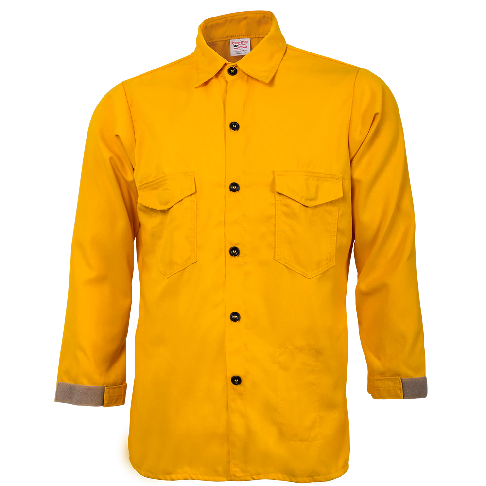 CrewBoss Traditional Brush Shirt - 5.8 oz Tecasafe (WLS0235)) | The Fire Center | Fuego Fire Center | FIREFIGHTER GEAR | Based off the original Forest Service style brush shirt, the Traditional Brush Shirt is designed for optimal functionality on the most high pressure fire lines.