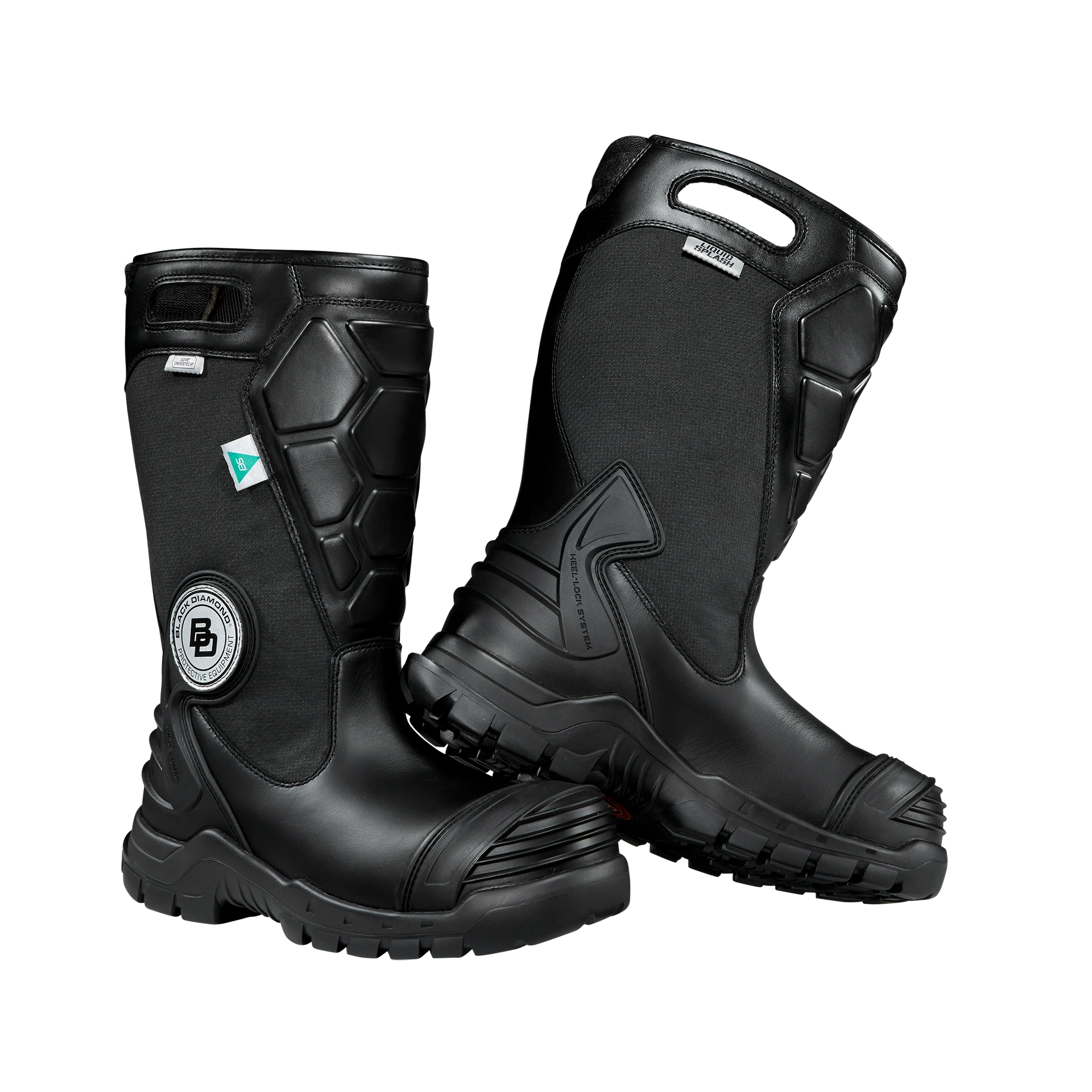 Black Diamond X2 Leather Fire Boot, 14" | The Fire Center | The Fire Store | Store | Fuego Fire Center | Firefighter Gear | Every pair of X2 boots can be custom fit to your feet! Our exclusive innovation reduces heel slippage to increase mobility while keeping your foot in place where and when it’s most important. 3-density, multi-fit, removable footbed with TPU heel cradle for comfort, anti-odor, anti-fungal, breathable and shock absorption for overtime comfort.