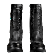 Black Diamond X2 Leather Fire Boot, 14" | The Fire Center | The Fire Store | Store | Fuego Fire Center | Firefighter Gear | Every pair of X2 boots can be custom fit to your feet! Our exclusive innovation reduces heel slippage to increase mobility while keeping your foot in place where and when it’s most important. 3-density, multi-fit, removable footbed with TPU heel cradle for comfort, anti-odor, anti-fungal, breathable and shock absorption for overtime comfort.