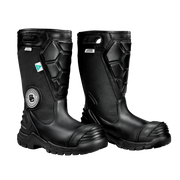 Black Diamond X2 Leather Fire Boot, 14" | The Fire Center | The Fire Store | Store | Fuego Fire Center | Firefighter Gear | Every pair of X2 boots can be custom fit to your feet! Our exclusive innovation reduces heel slippage to increase mobility while keeping your foot in place where and when it’s most important. 3-density, multi-fit, removable footbed with TPU heel cradle for comfort, anti-odor, anti-fungal, breathable and shock absorption for overtime comfort.
