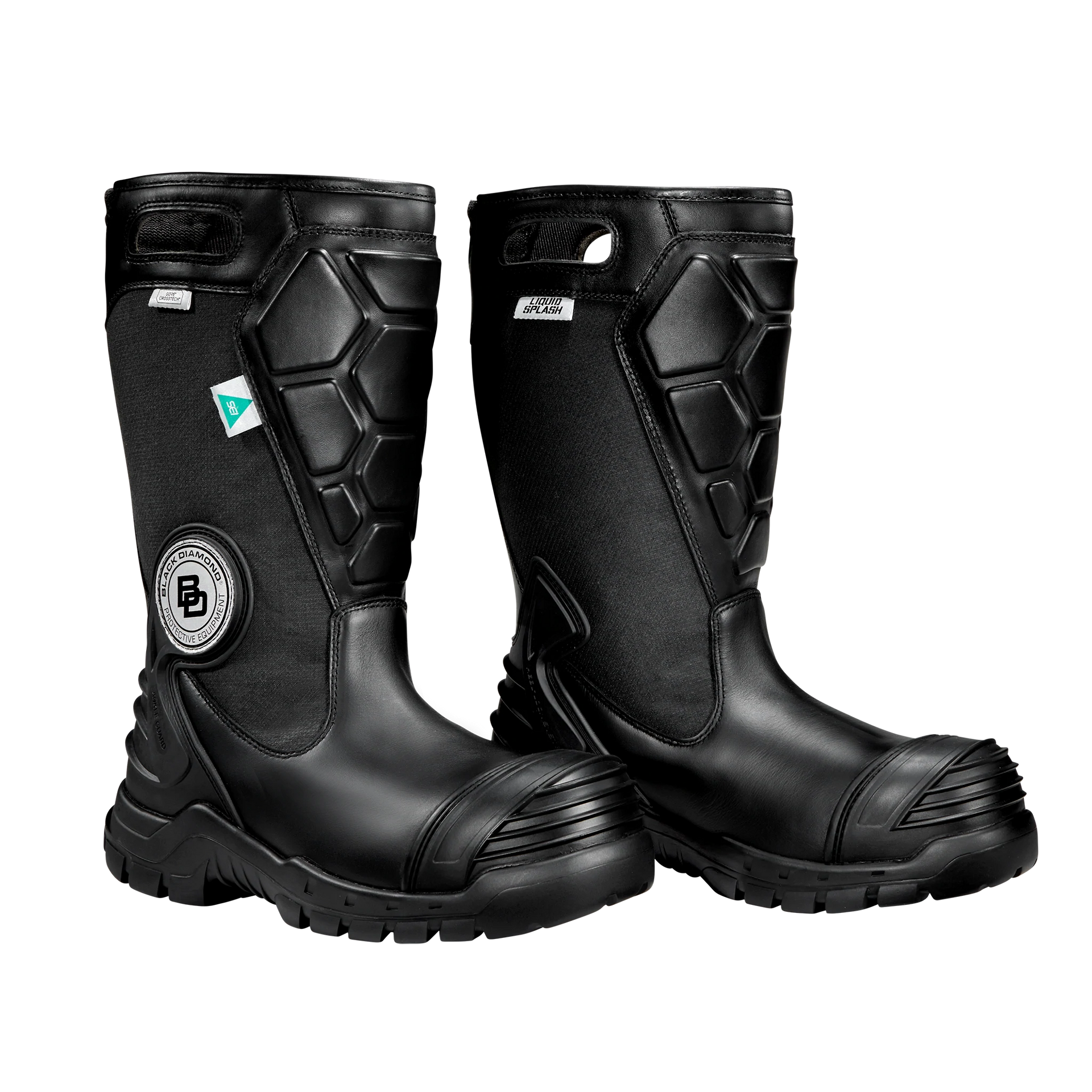 Black Diamond X2 Leather Fire Boot, 14" | The Fire Center | The Fire Store | Store | Fuego Fire Center | Firefighter Gear | Every pair of X2 boots can be custom fit to your feet! Our exclusive innovation reduces heel slippage to increase mobility while keeping your foot in place where and when it’s most important. 3-density, multi-fit, removable footbed with TPU heel cradle for comfort, anti-odor, anti-fungal, breathable and shock absorption for overtime comfort.