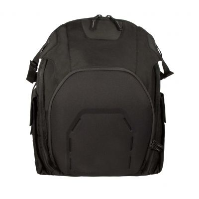 Blauer Silent Partner Backpack Bag (BG101) | The Fire Center | Fuego Fire Center | Store | FIREFIGHTER GEAR | Thoughtful features made for the real world include headrest straps to secure the top flap in an open position, giving easy access to the integrated hat/safety vest hook, key clip, and function- built pockets, along with other great features.