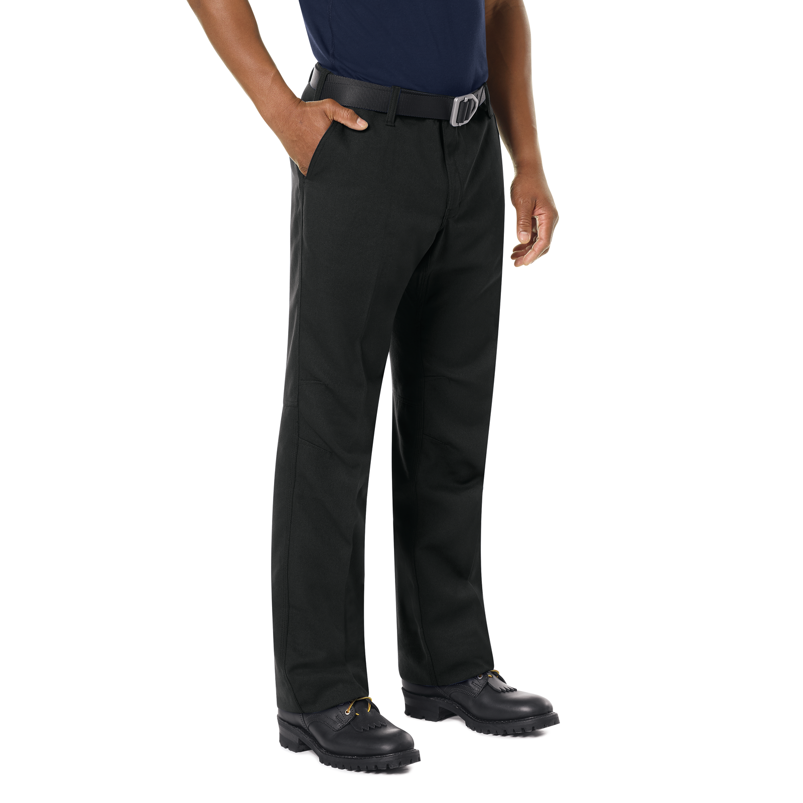 Workrite FR Pants Wildland Dual-Compliant Uniform (FP30) | The Fire Center | Fuego Fire Center | Store | FIREFIGHTER GEAR | Uncompromising FR protection meets dual-compliant performance. Contoured waistband for added comfort. Metal shank button closure. Triple-needle felled side and seat seams offer superior durability. Articulated knees for ease of movement.