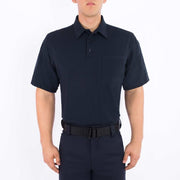 Blauer BiComponent Polo Shirt with Pocket (8131-3) | The Fire Center | Fuego Fire Center | Store | FIREFIGHTER GEAR | FREE SHIPPING | Our unique bicomponent fabric combines the comfort of cotton on the inside with no-fade polyester on the outside. Chest pocket and double pen pocket on sleeve store your gear close at hand.