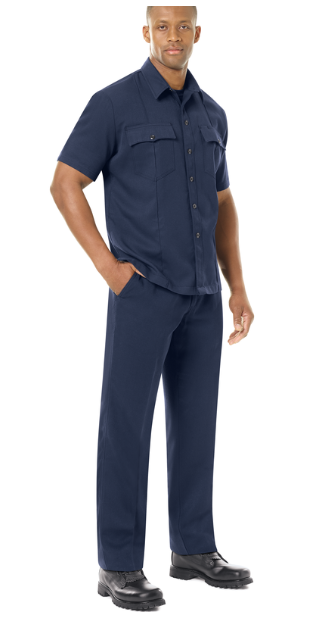 Workrite Men's Station No. 73 Uniform Pant (FP26) | The Fire Center | The Fire Store | Store | Introducing our new Station No. 73 Collection. Contemporary flame-resistant station wear built with functionality, comfort and NFPA® 1975 compliance in mind. Developed with extra features that enhance daily wear and fabric that more effectively wicks moisture from the skin to help reduce