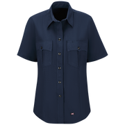 Introducing our new Station No. 73 Collection. Contemporary flame-resistant station wear built with functionality, comfort and NFPA® 1975 compliance in mind. Developed with extra features that enhance daily wear and fabric that more effectively wicks moisture from the skin to help reduce heat stress when things heat up. No badge tab. No epaulets. Banded collar for professional appearance. 