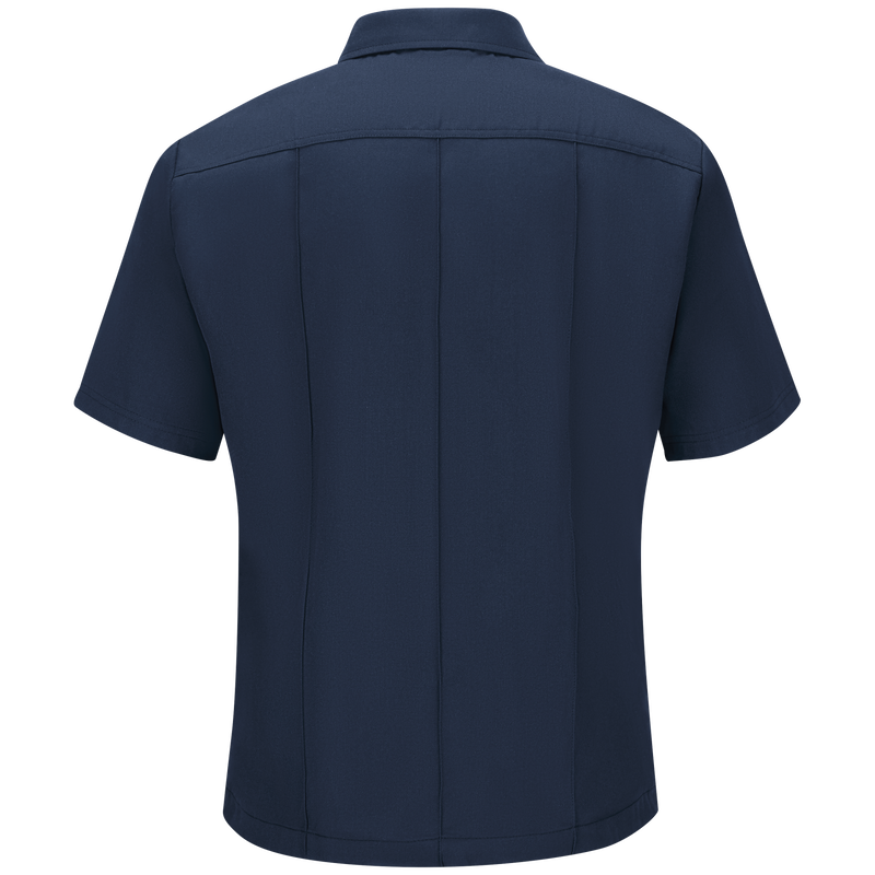 Introducing our new Station No. 73 Collection. Contemporary flame-resistant station wear built with functionality, comfort and NFPA® 1975 compliance in mind. Developed with extra features that enhance daily wear and fabric that more effectively wicks moisture from the skin to help reduce heat stress when things heat up. No badge tab. No epaulets. Straight bottom hem with side vents. Banded collar for professional appearance.
