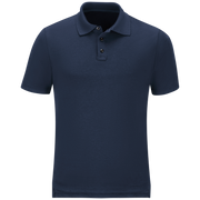More protection. More benefits. More comfort. Our FR station wear classic short sleeve polo shirt made with Tecasafe® Plus Knit serves you better than cotton t-shirts with enhanced seam strength and fire service-specific features. Durable, comfortable, and cool. We've got you covered. Ribbed-knit collar. Hidden microphone pockets on both shoulders and pen pocket on left sleeve. Longer back hem helps stay tucked. Three button front placket with added mic loop.