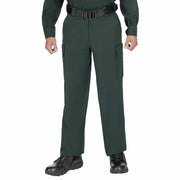 Firefighter wearing breathable fire-resistant cargo pants