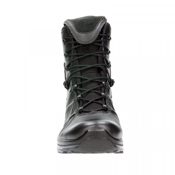 HAIX Black Eagle Tactical 2.0 GTX High (340003) | "HAIX Black Eagle Tactical 2.0 GTX High" Boot height in inches 8 inches Color Black Conductivity Anti-static Fastener 2 zone lacing Gender Male Inner liner GORE-TEX® Item number 340003 Primary use Law enforcement Product type Factory firsts Safety toe
