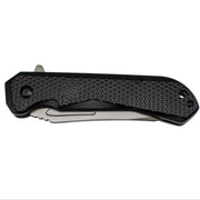 Blauer Patriot Folding Knife (KN1010) | The Fire Center | Fuego Fire Center | Store | FIREFIGHTER GEAR | All-around performance will make Patriot one of your favorite everyday knives.  Titanium coated teardrop style blade with rugged Kydex handle combines with a frame-locking design which is ready whenever you need it.