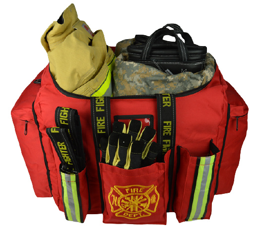 Lightning X Premium Padded Step-In Turnout Gear Bag (LXFB20) | The Fire Center | Fuego Fire Center | FIREFIGHTER GEAR | The LXFB20 combines the best features of a step-in turnout gear bag and an operations bag. Great for training personnel or relief captains that move from station to station. Big enough to fit all of your bunker gear including boots in the main compartment! Designed by Firefighters for Firefighters.
