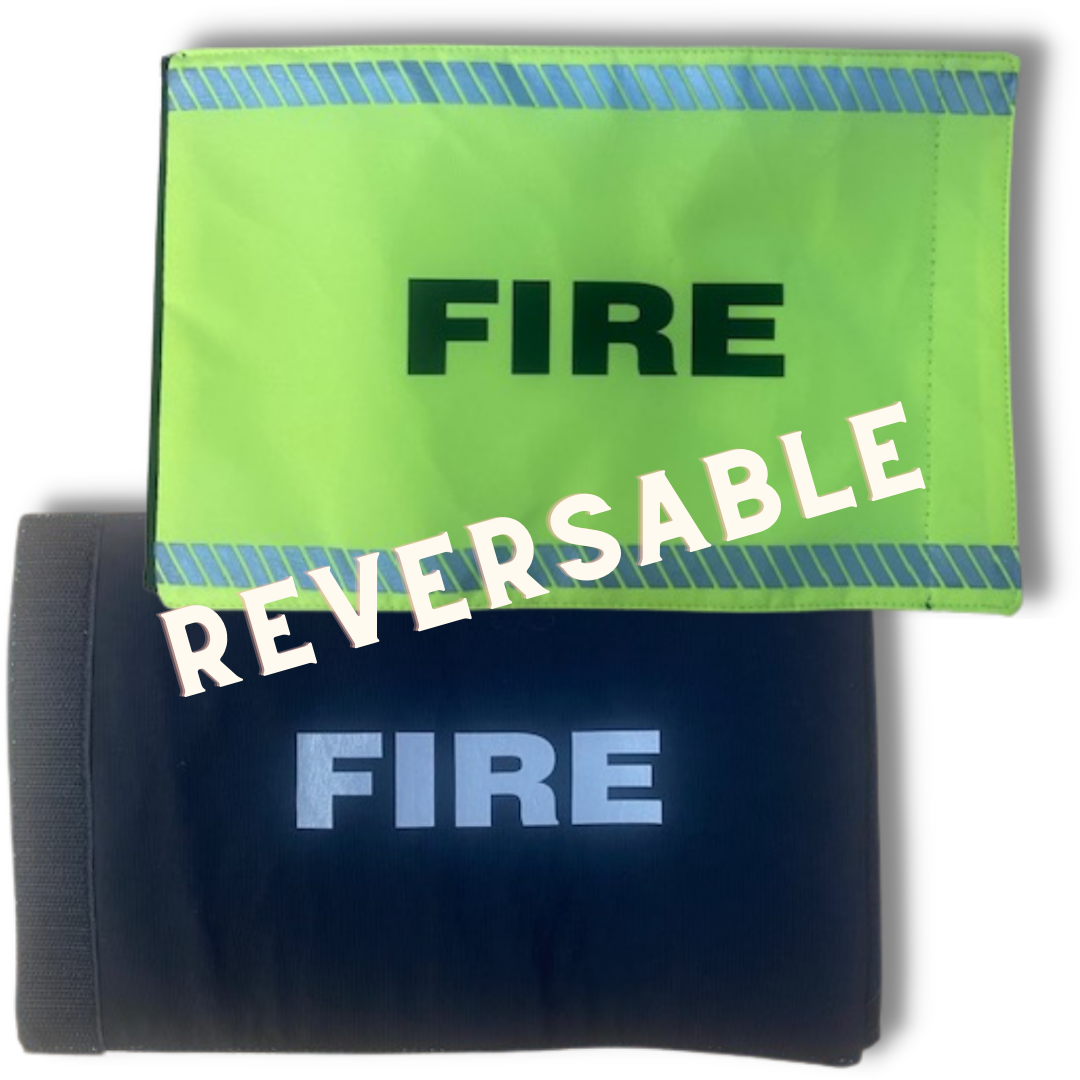 The Fire Store | Fuego Fire Center | Firefighter Gear | Blauer ID Arm Band (156) | Identify yourself with our reversible elasticized ID Arm Band. Hi-Vis side offers added visibility during day and overcast conditions. Customize with lettering of your choice for easy identification during incident response.