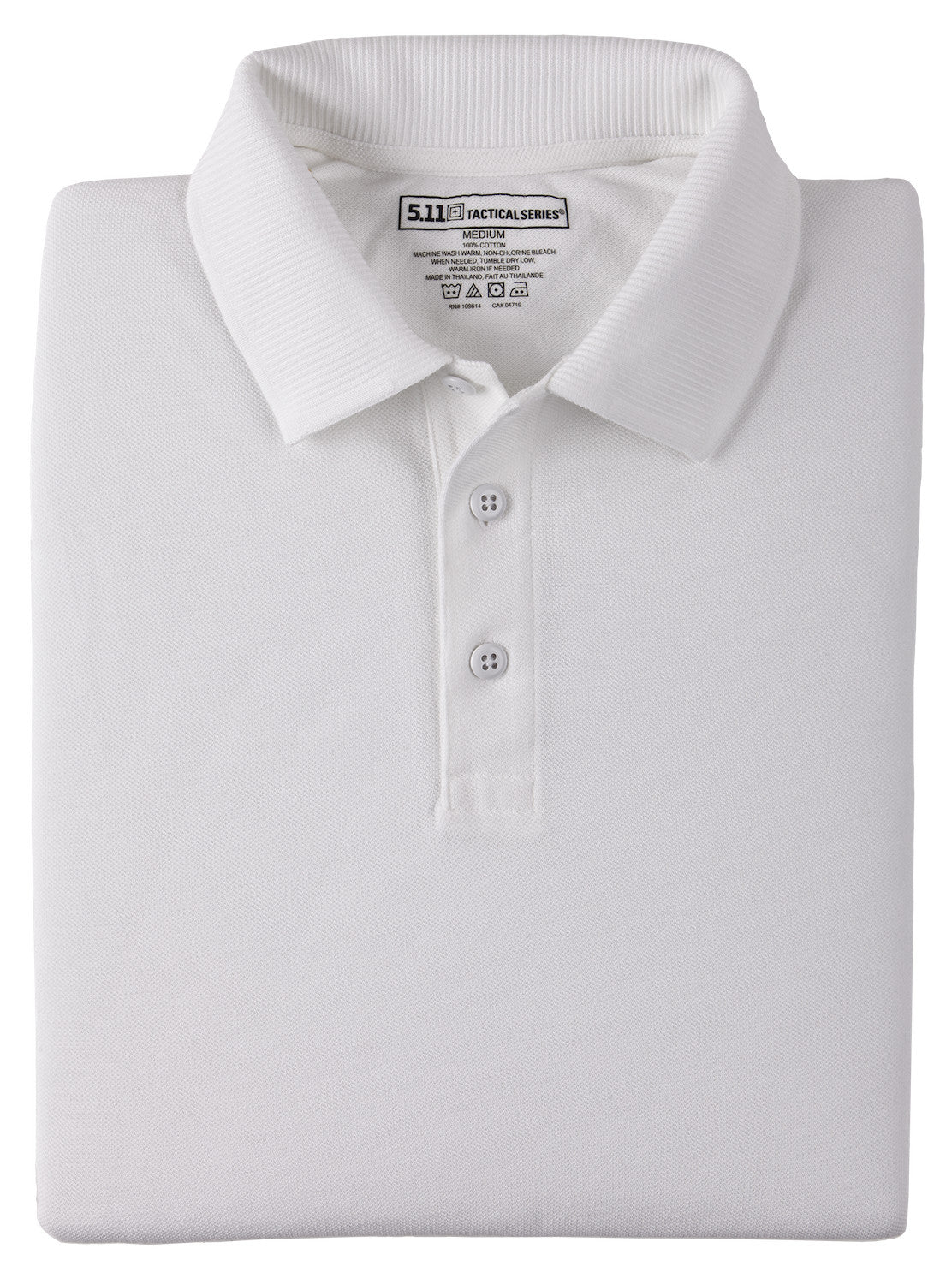 Pflugerville | Tactical Professional Short Sleeve Polo (41060) | The Fire Center | The Fire Store | Store | Fuego Fire Center | 5.11’s Professional Short Sleeve Polo is made of durable, soft 100% cotton pique knit that’s treated to retain color. The Professional Short Sleeve Polo features a stay-flat, no-roll collar, pen pockets on the sleeve, and shrink, wrinkle, and fade-resistance fabric.