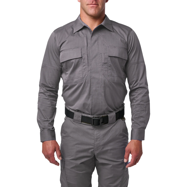 5.11 Tactical Flex-Tac TDU Ripstop Long Sleeve Shirt in Storm Grey 5.11 Tactical Flex-Tac TDU Ripstop Long Sleeve Shirt in Storm Grey