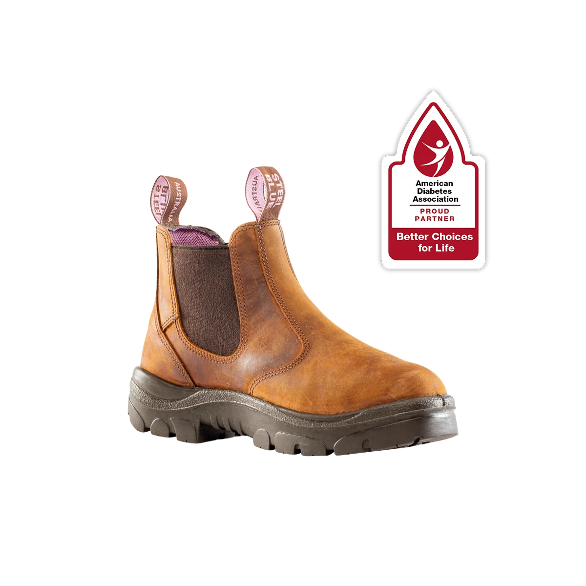 Steel Blue Women's Hobart Scuff Slip-on Steel Toe Boots (812891)